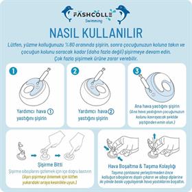 Fashcolle Yuvarlak Yüzme Yardımcısı Şişme Deniz Kolluğu (L) 4-14 Yaş