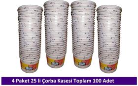 Fashon Kapaklı Karton Çorba Kasesi 16 Oz 100 Adet