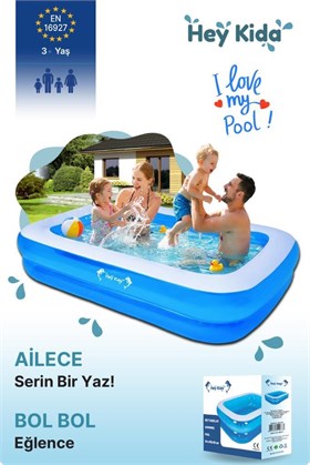 Heykida Swim Safe Dikdörtgen Havuz 265x175x50cm