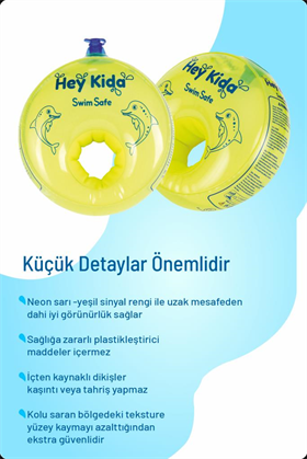 Heykida Swim Safe Yüzme Yardımcısı Deniz Kolluğu 1-6 Yaş