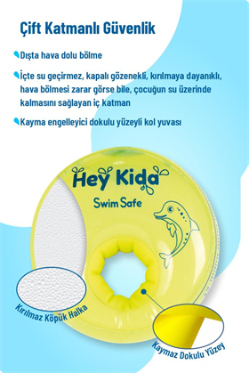 Heykida Swim Safe Yüzme Yardımcısı Deniz Kolluğu 1-6 Yaş