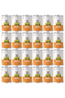 King Tavuk Etli Yavru Kedi Konservesi 400 gr*24 Adet