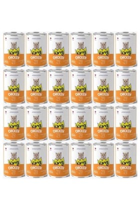 King Tavuk Etli Yavru Kedi Konservesi 400 gr*24 Adet