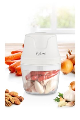 Kiwi Kc8203 3 Bıçaklı 350 ML Şarjlı Gıda Doğrayıcı Blender