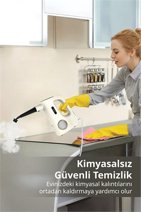 Kiwi Ksc-4214 Dijital Göstergeli Ekstra Uzatma Borulu Buharlı Temizleyici - Buharlı Temizlik Makinesi