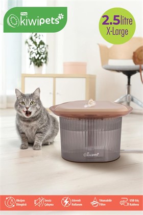 Kiwi Pets Kpf-10549 Ultra Sessiz Otomatik Pet Su Şelalesi