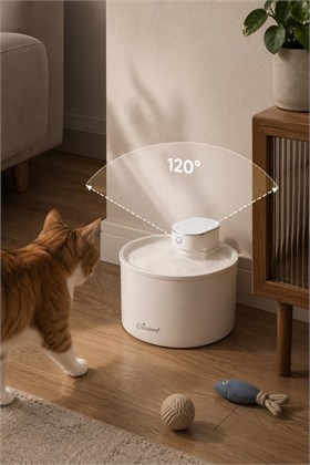 Kiwi Pets Sensörlü Kedi Köpek Su Pınarı 1 Metre Algılama Mesafeli Kpf-10559