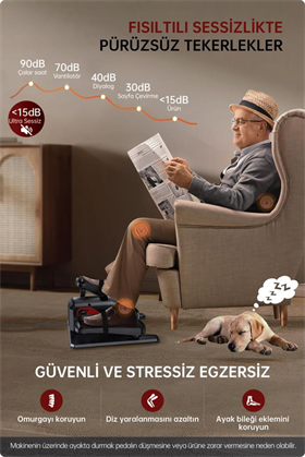 LivenZi Fit Eliptik Kondisyon Bisikleti – Egezersiz ve Ayak Masaj Aleti