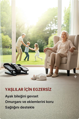 LivenZi Fit Eliptik Kondisyon Bisikleti – Egezersiz ve Ayak Masaj Aleti