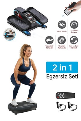 Livenzi Fit Fit Yüksek Titreşimli Programlı Egzersiz Aleti - Livenzi Fit Eliptik Kondisyon Bisikleti Mix Paket