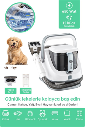 Livenzi JJB-737-II Koltuk Halı Yıkama Ve Leke Çıkartma Makinesi-Beyaz