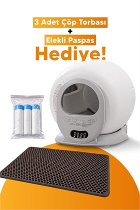 Livenzi Pet Akıllı Otomatik Kedi Tuvaleti | Wi-Fi Kontrollü & Otomatik Temizleme & Koku Önleyici & Uv Sterilizasyon