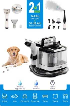 Livenzi SY-F01A Halı ve Koltuk Yıkama & Buharlı Temizlik Makinesi 2si 1 Arada