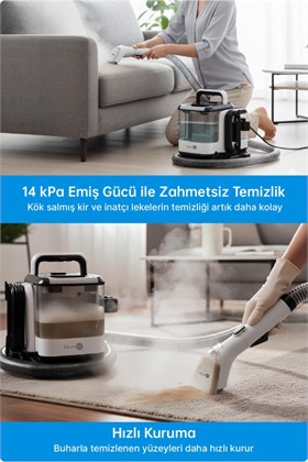 Livenzi SY-F01A Halı ve Koltuk Yıkama & Buharlı Temizlik Makinesi 2si 1 Arada