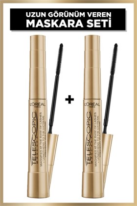 LOreal Paris Telescopic Siyah Maskara 2li Set