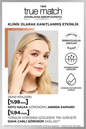 LOreal Paris True Match Aydınlatan Serum Kapatıcı - 1r 11 ml   8204