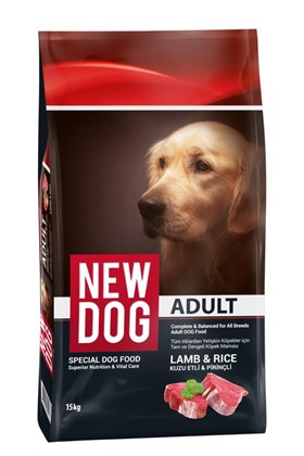 New Dog NewDog Kuzu Etli Pirinçli Yetişkin Köpek Maması 15 kg