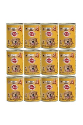 Pedigree Tavuklu Konserve Yaş Mama 400 G 12X