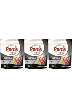 Peros Pratik Matik Çamaşır Deterjanı Kapsülü - Tableti 78 Adet Siyahlar (3PK*26)