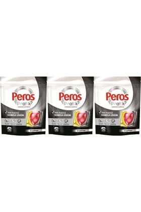 Peros Pratik Matik Çamaşır Deterjanı Kapsülü - Tableti 78 Adet Siyahlar (3PK*26)