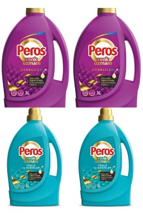 Peros Renk Uzmanı Yünlü ve Narinler Kolejan Serum Etkisi Ile Kumaş Koruma & Bakım 4 x 3 LT