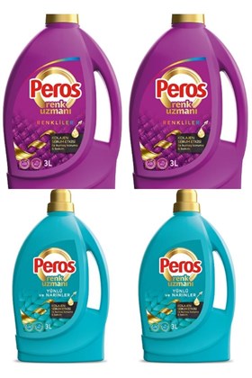 Peros Renk Uzmanı Yünlü ve Narinler Kolejan Serum Etkisi Ile Kumaş Koruma & Bakım 4 x 3 LT