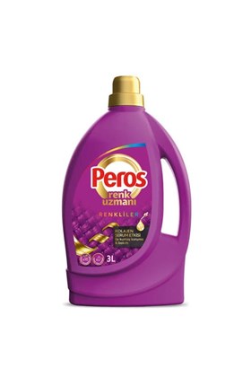 Peros Sıvı Bakım Renk Uzmanı Renkliler için Sıvı Çamaşır Deterjanı 3 L