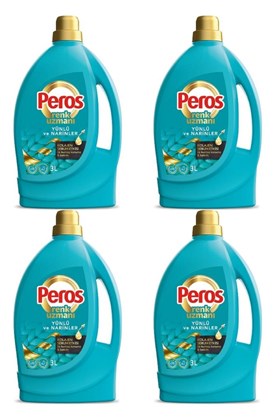 Peros Sıvı Deterjan Narinler Turkuaz 4x3L