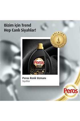 Peros Siyahlar için Sıvı Çamaşır Deterjanı 3 L