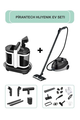 Pirantech Cb-107c Buharlı Temizlik Makinası / V22c Koltuk Ve Halı Yıkama Makinesi (HİJYENİK EV SETİ)