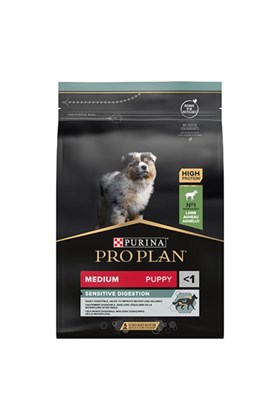 Pro Plan Medium Puppy Sensitive Digestion Kuzulu Orta Irk Yavru Köpek Maması 3 Kg