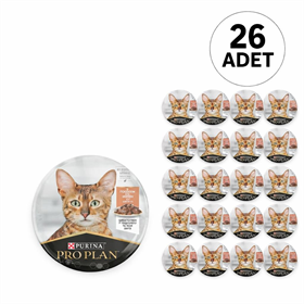 Pro Plan Pouch Indoor Somonlu Yaş Kedi Maması 26x 85 gr