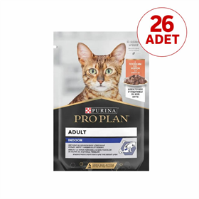 Pro Plan Pouch Indoor Somonlu Yaş Kedi Maması 26x 85 gr