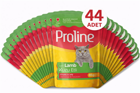 Proline Pouch Kuzu Etli Yaş Kedi Mama 44 x 85 Gr