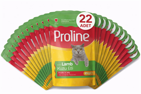 Proline Pouch Kuzu Etli Yaş Kedi Mama 22 x 85 Gr
