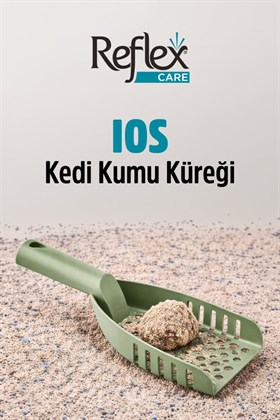 Reflex Care İos Kedi Kumu Küreği Yeşil (29,5 x 9,5 x 3,5 cm)