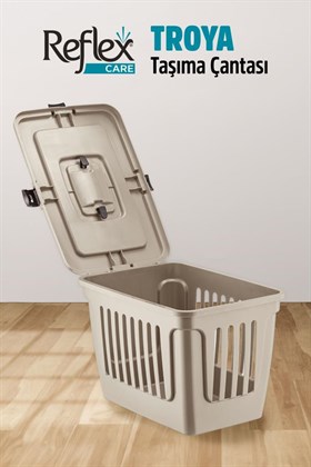 Reflex Care Troya Kedi ve Köpek Taşıma Çantası Bej (49,5 x 33,5 x 33 cm)
