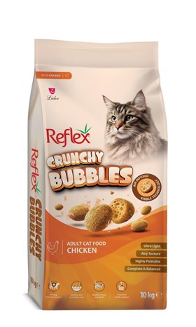 REFLEX CRUNCHY BUBBLES TAVUKLU YETISKIN KEDI MAMASI 10 KG