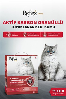 Reflex Granül Aktif Karbonlu Topaklanan Kedi Kumu - 6 lt x 2 Adet