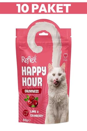 Reflex Happy Hour Sakinleşmeyi Destekleyici Kedi Ödül Maması 10 x 60gr