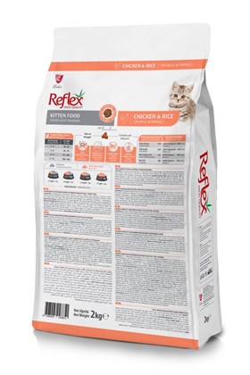 Reflex Kitten Tavuklu Ve Pirinçli Yavru Kedi Maması 2 Kg X 5 Adet