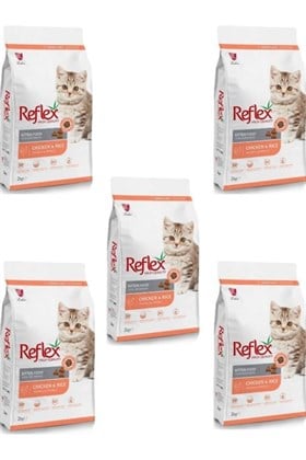 Reflex Kitten Tavuklu Ve Pirinçli Yavru Kedi Maması 2 Kg X 5 Adet