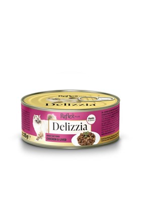 Reflex Plus Delizzia / Sos İçinde Parça Etli Karışık Yetişkin Kedi Maması 85g x 18 Adet