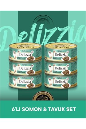 Reflex Plus Delizzia Yetişkin Somonlu-Tavuklu Gravy Kedi Maması 6x85 gram