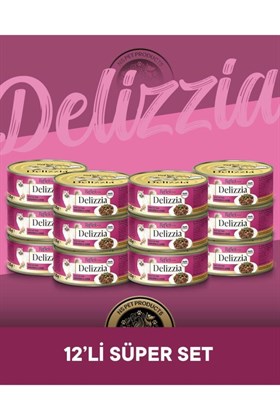 Reflex Plus Delizzia Yetişkin Tavuklu-Ciğerli Gravy Kedi Maması 12x85 gram