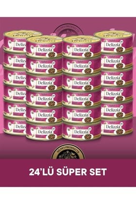Reflex Plus Delizzia Yetişkin Tavuklu-Ciğerli Gravy Kedi Maması 24x85 gram