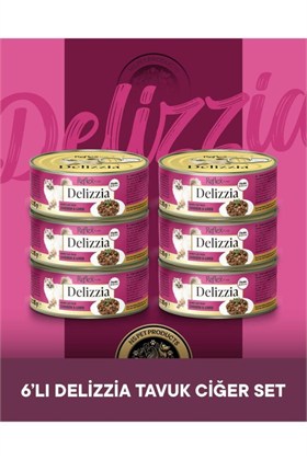 Reflex Plus Delizzia Yetişkin Tavuklu-Ciğerli Gravy Kedi Maması 6x85 gram