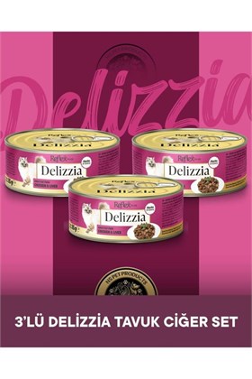 Reflex Plus Delizzia Yetişkin Tavuklu-Ciğerli Gravy Kedi Maması 3x85 gram