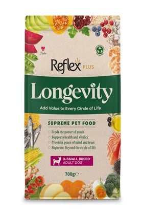 Reflex Plus Longevity Çok Küçük Irk Yetişkin Köpek Maması 700g