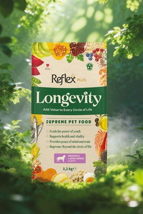 Reflex Plus Longevity Orta ve Büyük Irk Yavru Köpek Maması 3200g